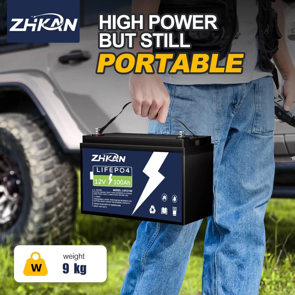 Akumulator LiFePO4 ZHKAN 12V 100Ah